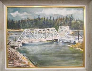 Burt Green's Painting of the Three Way Bridge